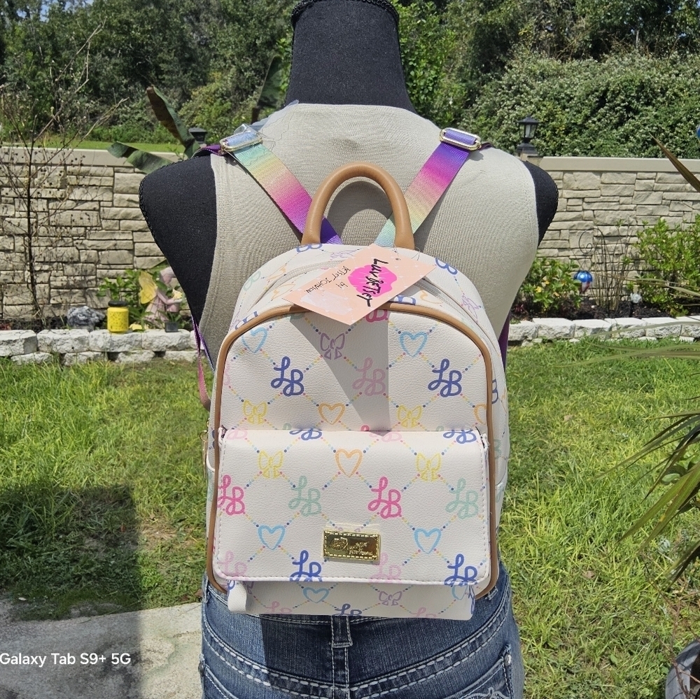 BETSEY JOHNSON LUV BETSEY LOGO BACKPACK - Picture 1 of 4